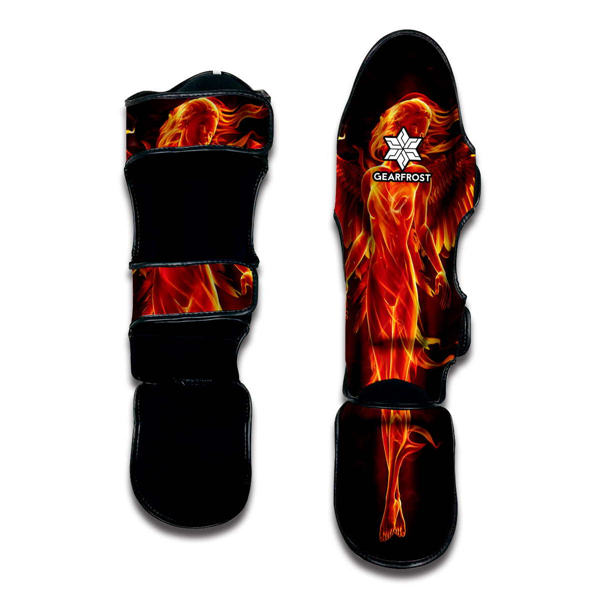Phoenix Angel Print Muay Thai Shin Guard