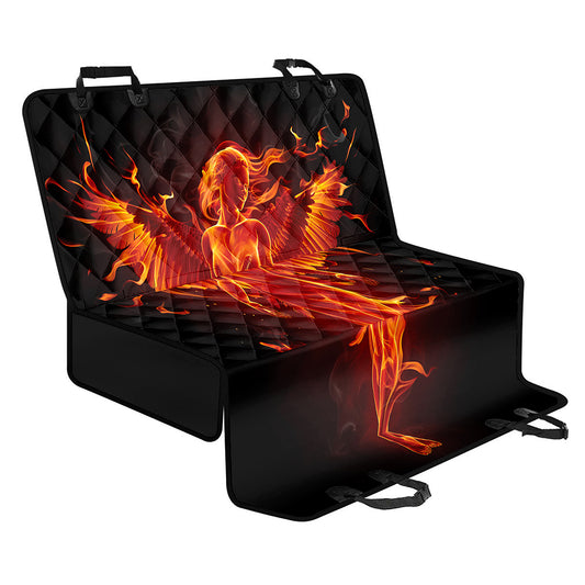 Phoenix Angel Print Pet Car Back Seat Cover