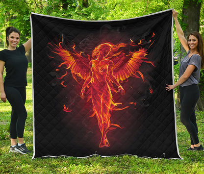 Phoenix Angel Print Quilt