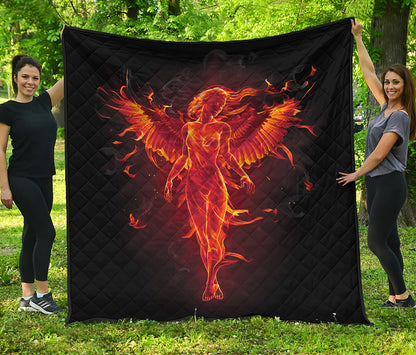 Phoenix Angel Print Quilt