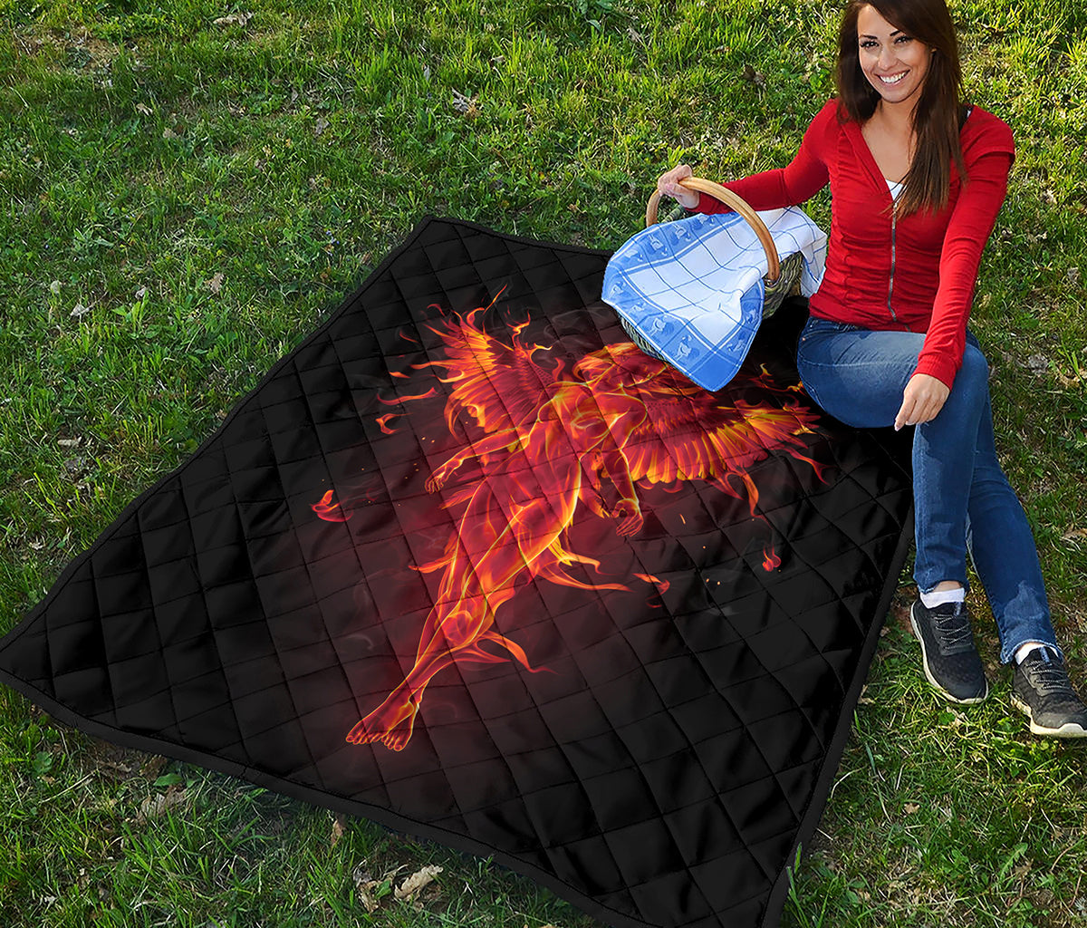 Phoenix Angel Print Quilt