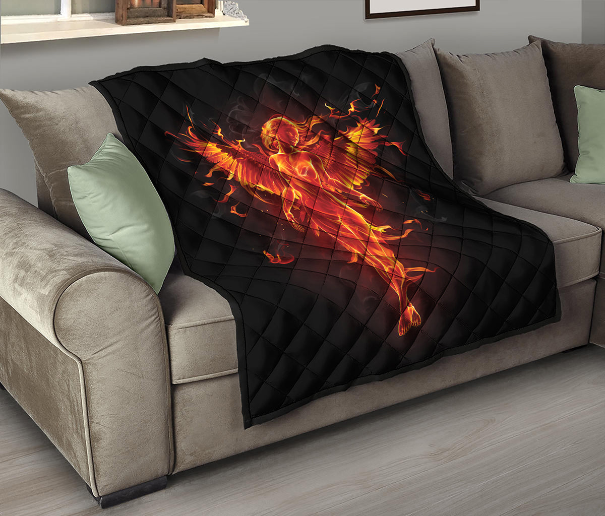 Phoenix Angel Print Quilt