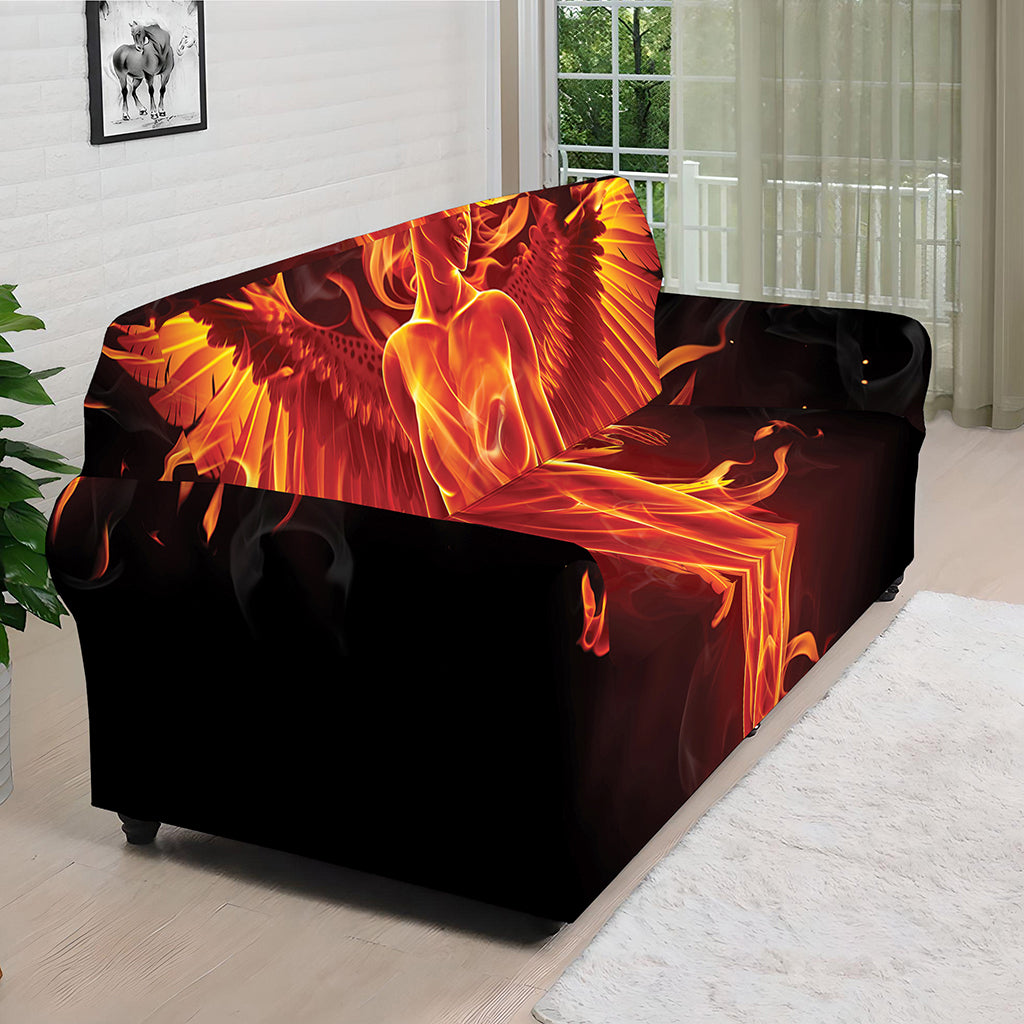 Phoenix Angel Print Sofa Cover