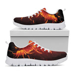 Phoenix Angel Print White Sneakers