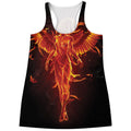 Phoenix Angel Print Women's Racerback Tank Top