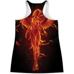Phoenix Angel Print Women's Racerback Tank Top