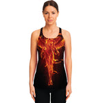Phoenix Angel Print Women's Racerback Tank Top