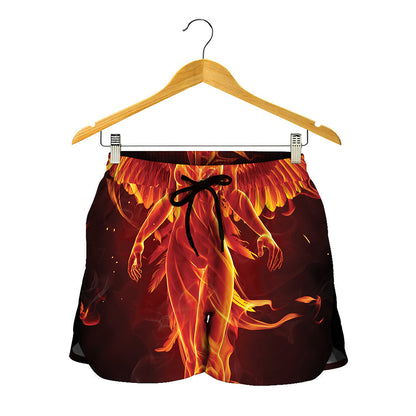 Phoenix Angel Print Women's Shorts