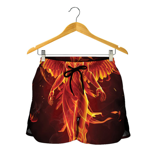 Phoenix Angel Print Women's Shorts
