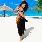 Phoenix Firebird Print Beach Sarong Wrap