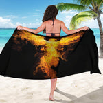 Phoenix Firebird Print Beach Sarong Wrap