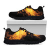 Phoenix Firebird Print Black Sneakers