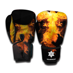 Phoenix Firebird Print Boxing Gloves