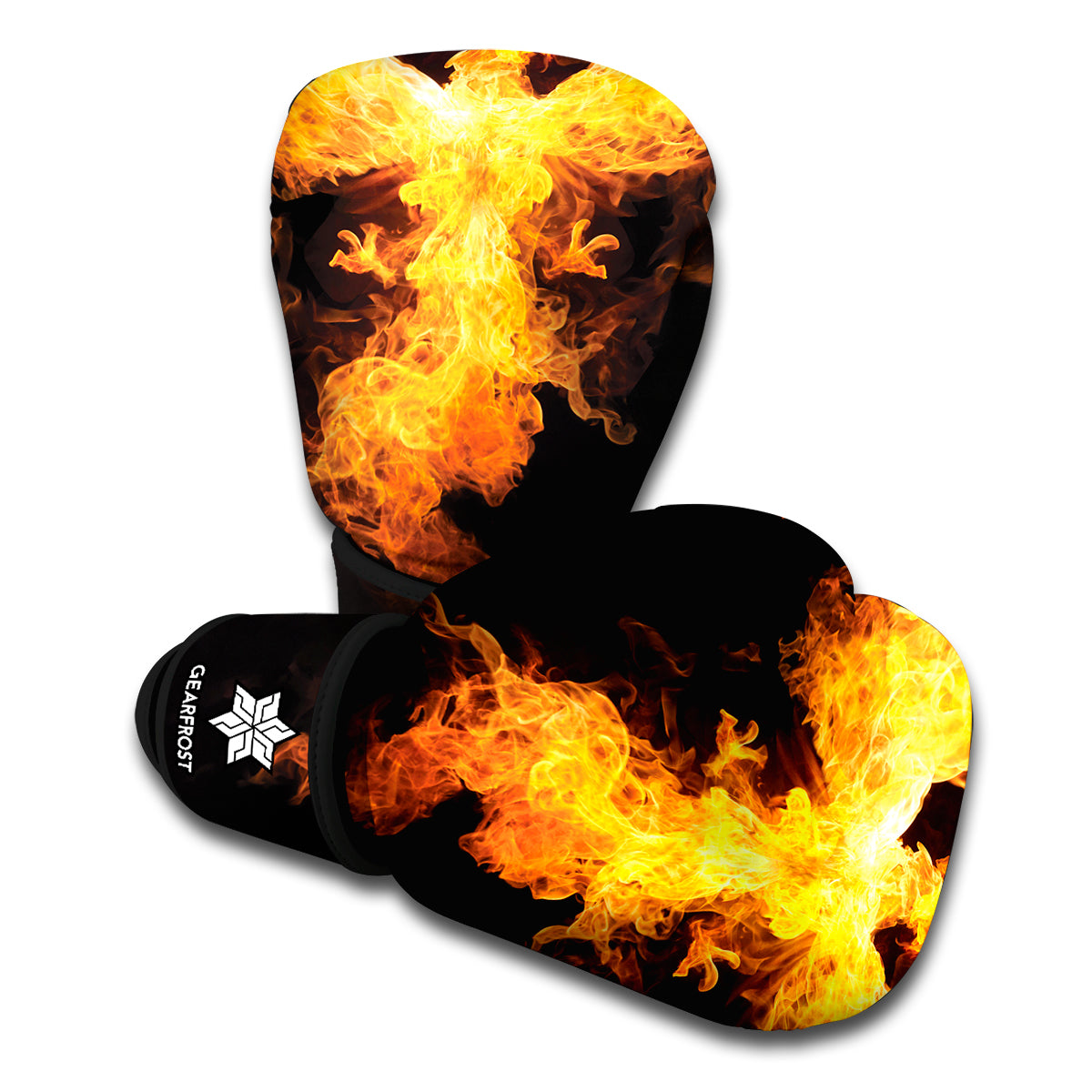 Phoenix Firebird Print Boxing Gloves