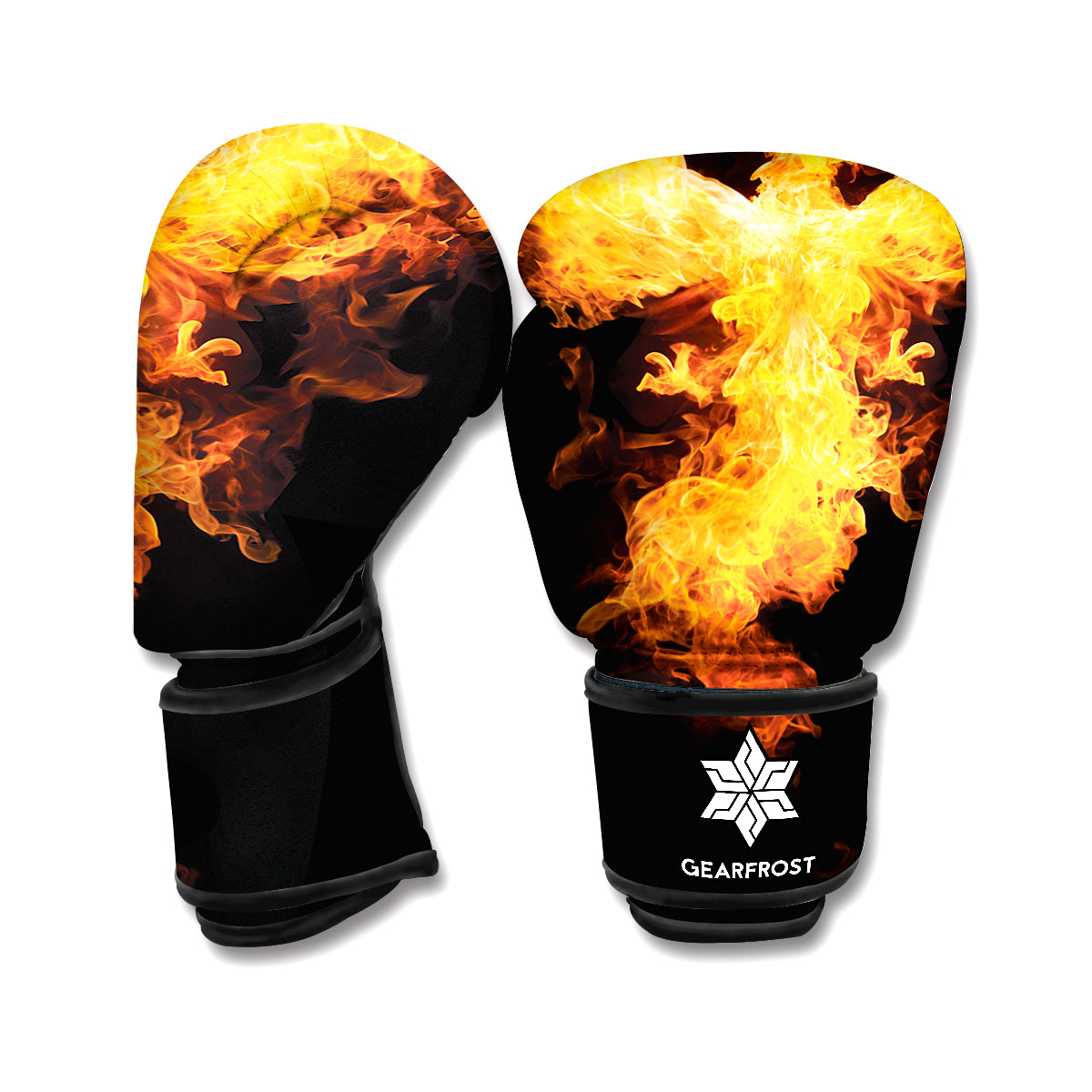 Phoenix Firebird Print Boxing Gloves