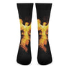 Phoenix Firebird Print Crew Socks