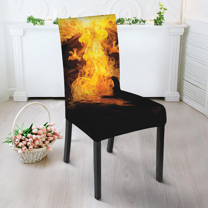 Phoenix Firebird Print Dining Chair Slipcover