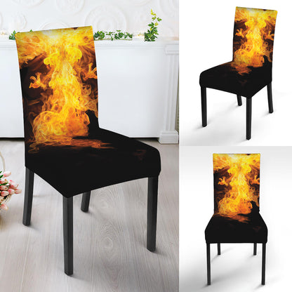 Phoenix Firebird Print Dining Chair Slipcover