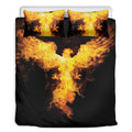 Phoenix Firebird Print Duvet Cover Bedding Set