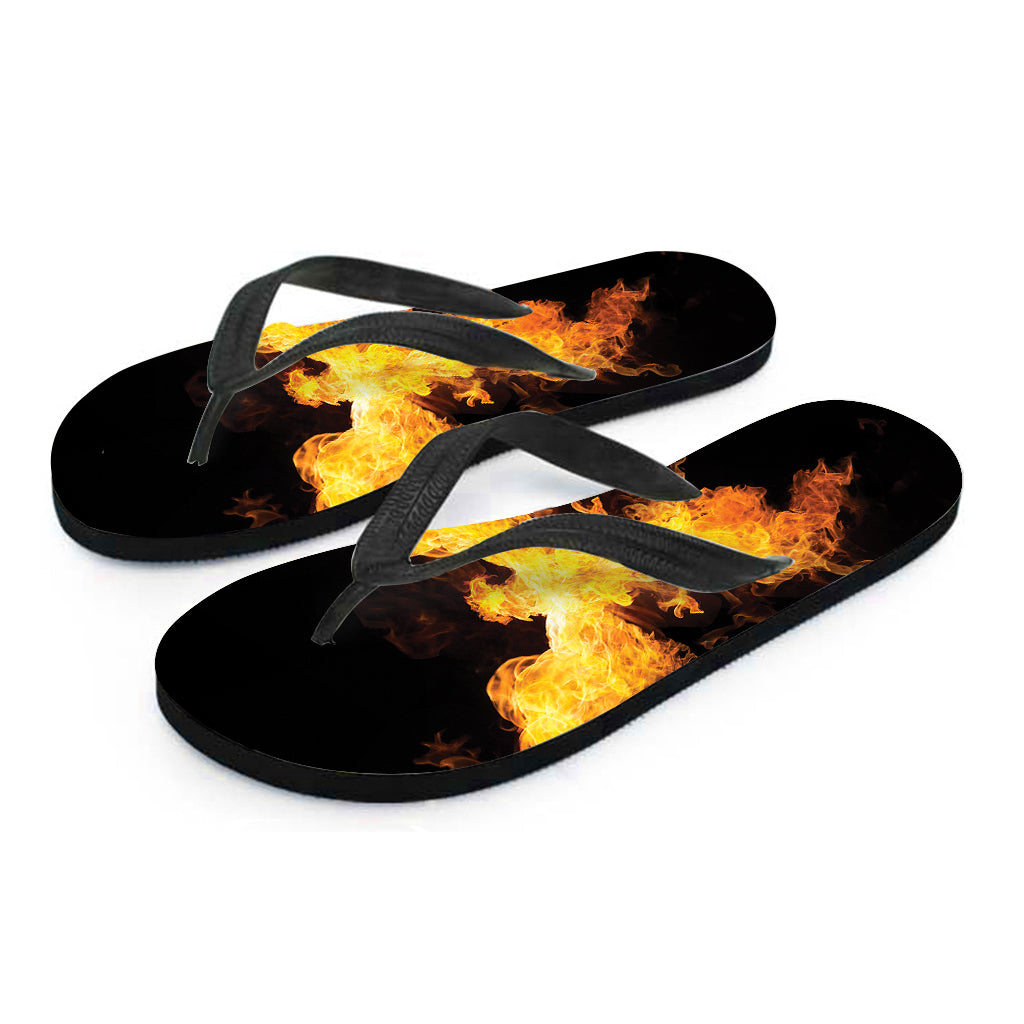 Phoenix Firebird Print Flip Flops