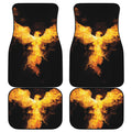 Phoenix Firebird Print Front and Back Car Floor Mats