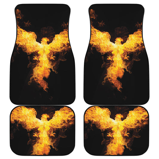 Phoenix Firebird Print Front and Back Car Floor Mats