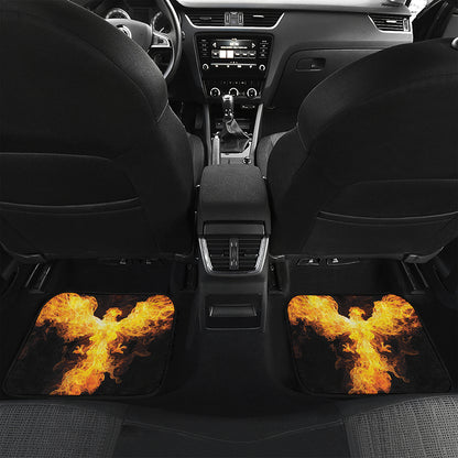 Phoenix Firebird Print Front and Back Car Floor Mats