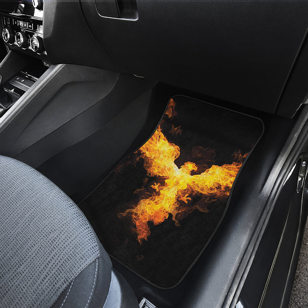 Phoenix Firebird Print Front and Back Car Floor Mats