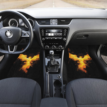 Phoenix Firebird Print Front Car Floor Mats