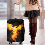 Phoenix Firebird Print Luggage Cover