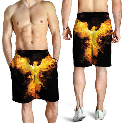 Phoenix Firebird Print Men's Shorts