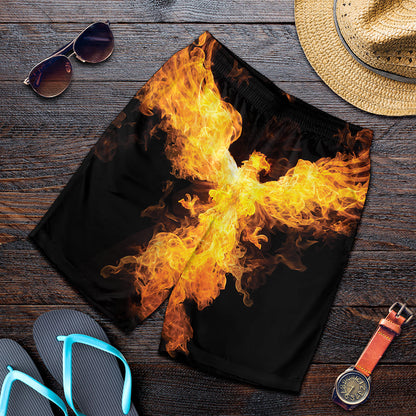 Phoenix Firebird Print Men's Shorts