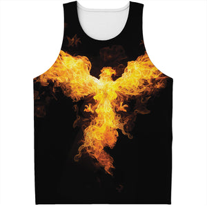 Phoenix Firebird Print Men's Tank Top