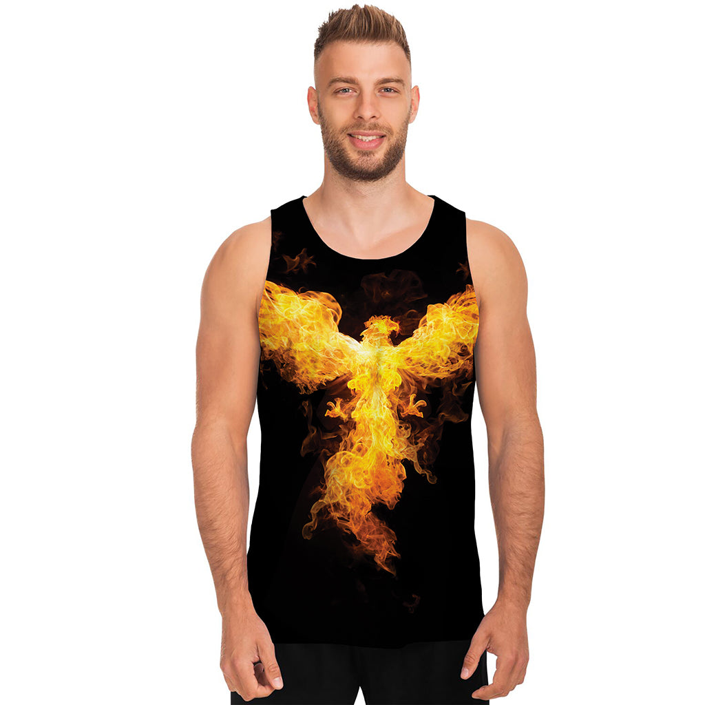 Phoenix Firebird Print Men's Tank Top