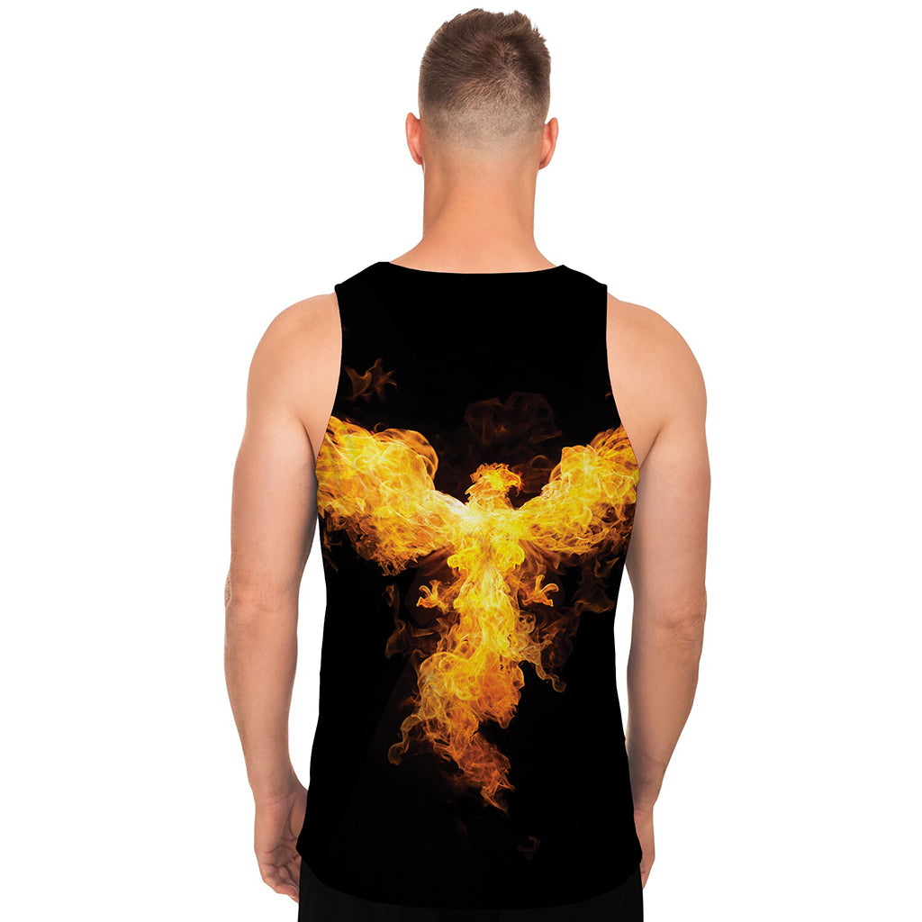 Phoenix Firebird Print Men's Tank Top