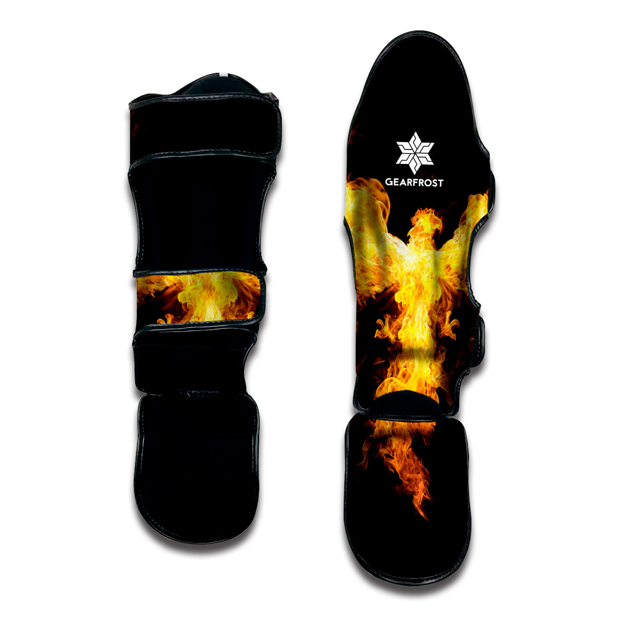 Phoenix Firebird Print Muay Thai Shin Guard