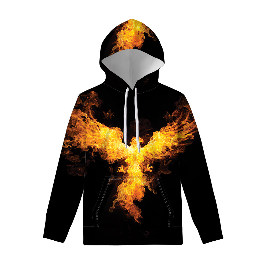 Phoenix Firebird Print Pullover Hoodie