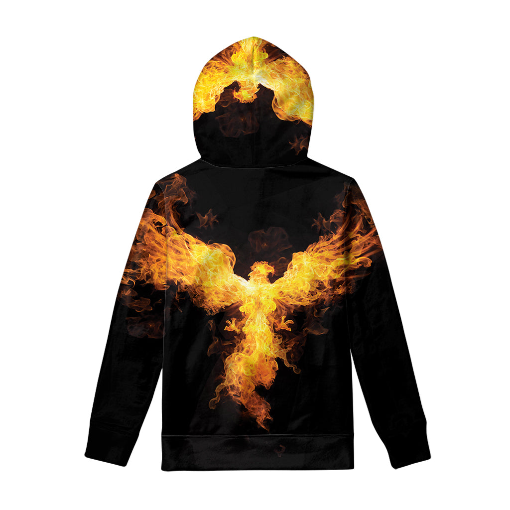 Phoenix Firebird Print Pullover Hoodie