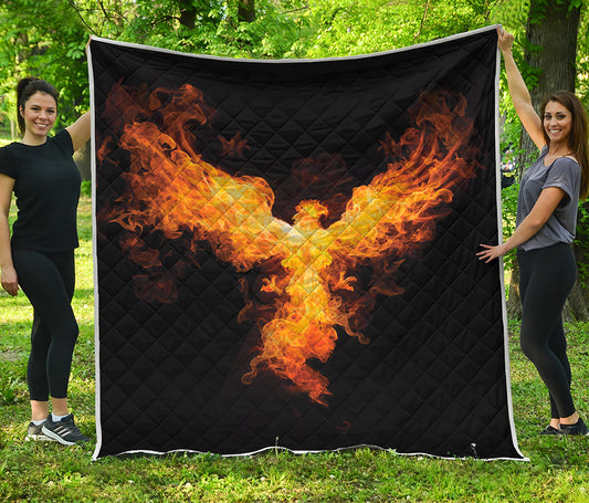 Phoenix Firebird Print Quilt