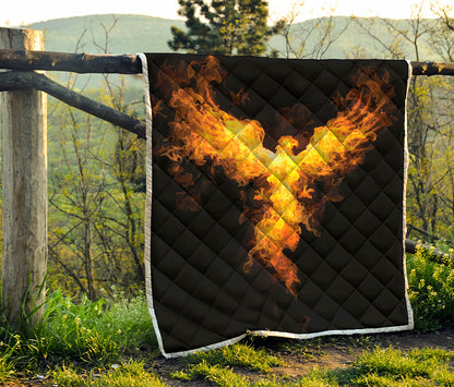 Phoenix Firebird Print Quilt
