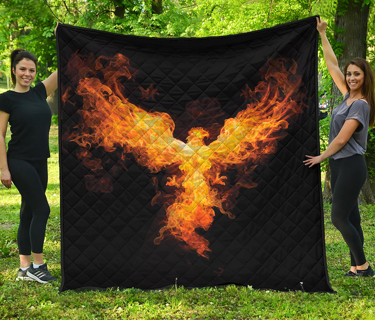 Phoenix Firebird Print Quilt