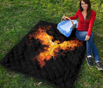 Phoenix Firebird Print Quilt