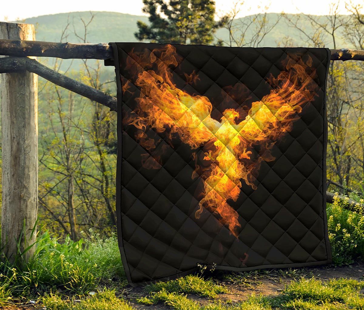 Phoenix Firebird Print Quilt