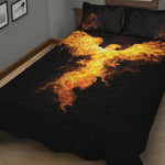 Phoenix Firebird Print Quilt Bed Set