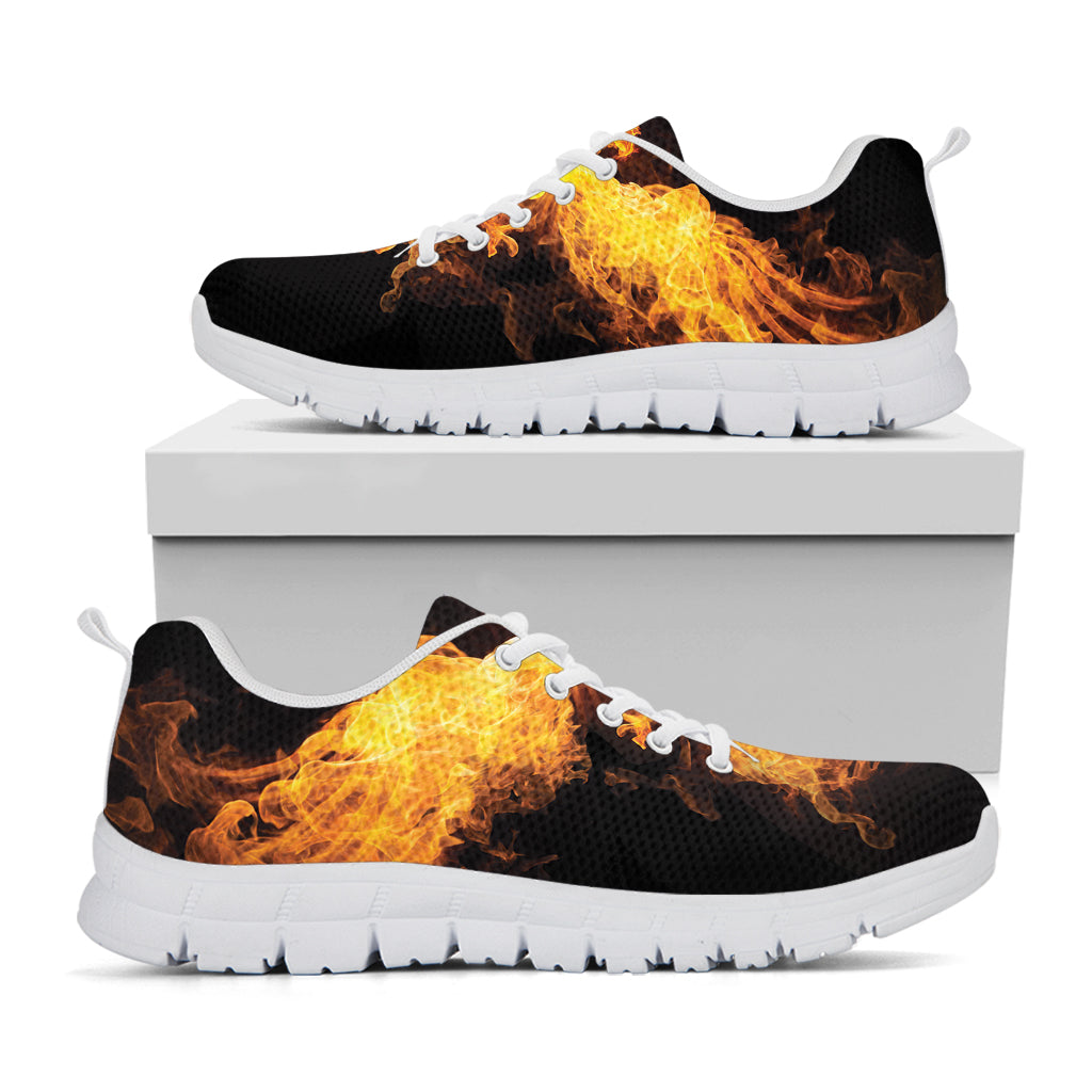 Phoenix Firebird Print White Sneakers
