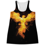 Phoenix Firebird Print Women's Racerback Tank Top
