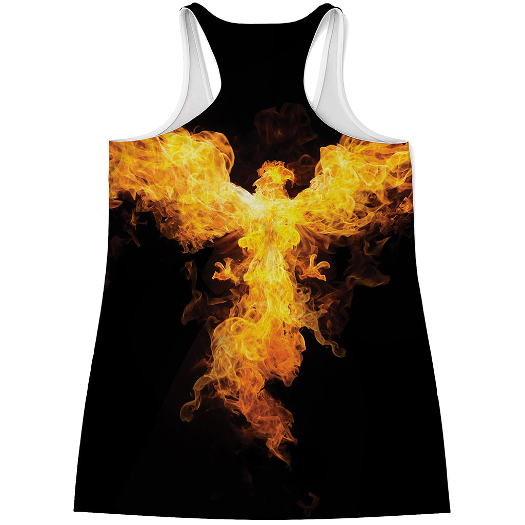 Phoenix Firebird Print Women's Racerback Tank Top