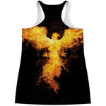 Phoenix Firebird Print Women's Racerback Tank Top