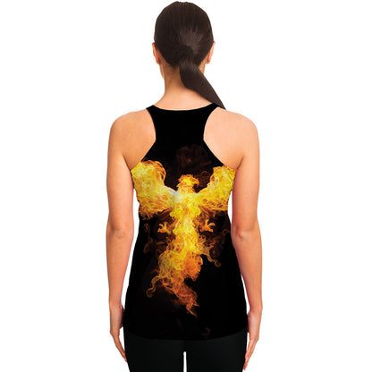 Phoenix Firebird Print Women's Racerback Tank Top