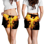 Phoenix Firebird Print Women's Shorts